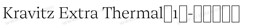 Kravitz Extra Thermal(1)字体转换